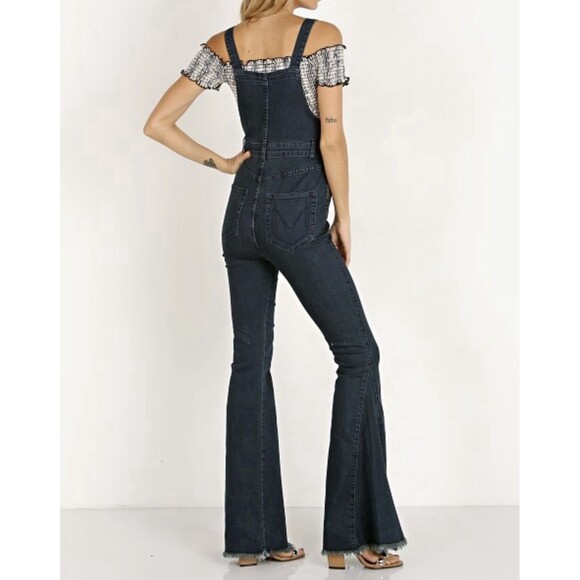 Show Me Your Mumu Berkeley Bell Overalls Size Medium EUC - Picture 2 of 10